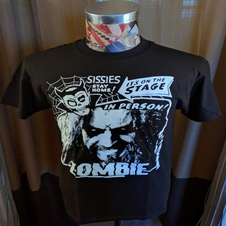 New Heavy Metal Rob Zombie Sissies Stay Home Horror Black T Shirt