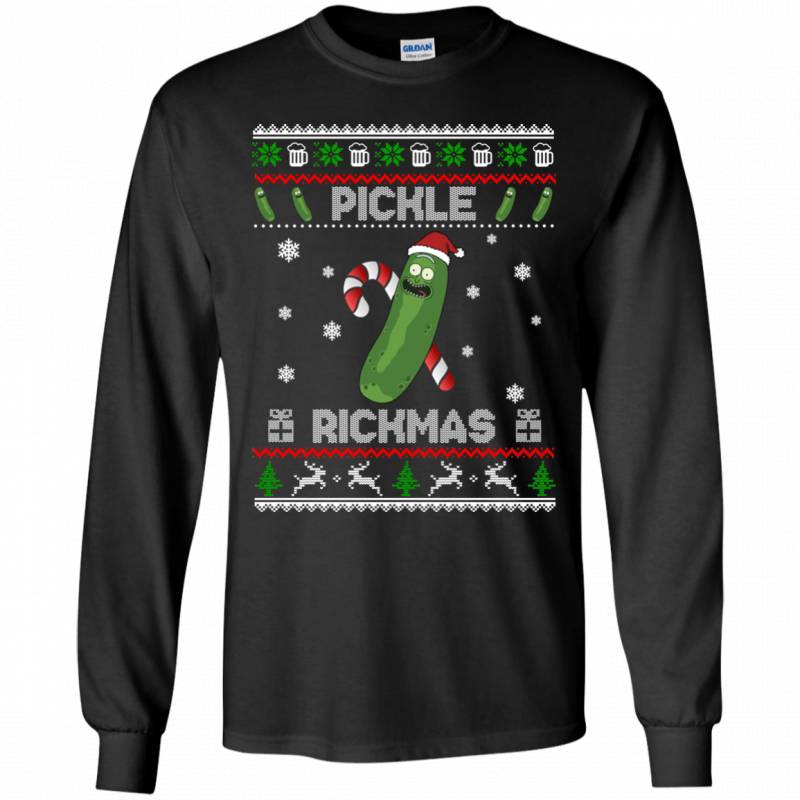 Top Rick And Morty Pickle Rickmas Ugly Christmas Long Sleeve