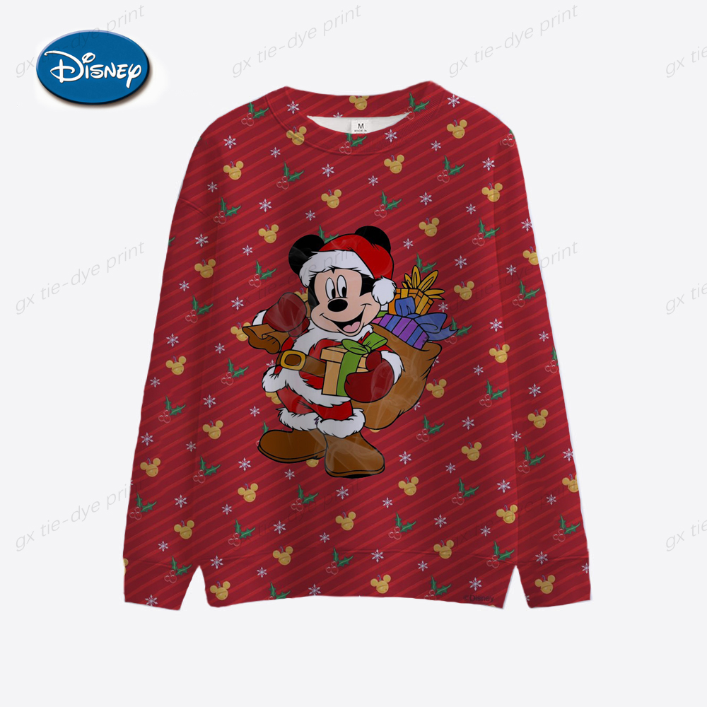 2022 Women’s Disney Mouse 3D Sweater Fashion Harajuku Crewneck Sweater Fall Casual Long Sleeve Sweater Women’s Sweatshirt alx