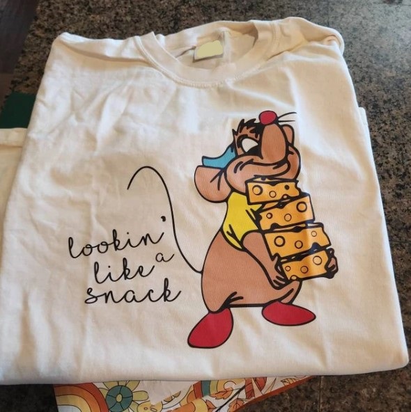 Lookin  Like A Snack Gus Gus Disneyland Characters Tee Shirt Outfit