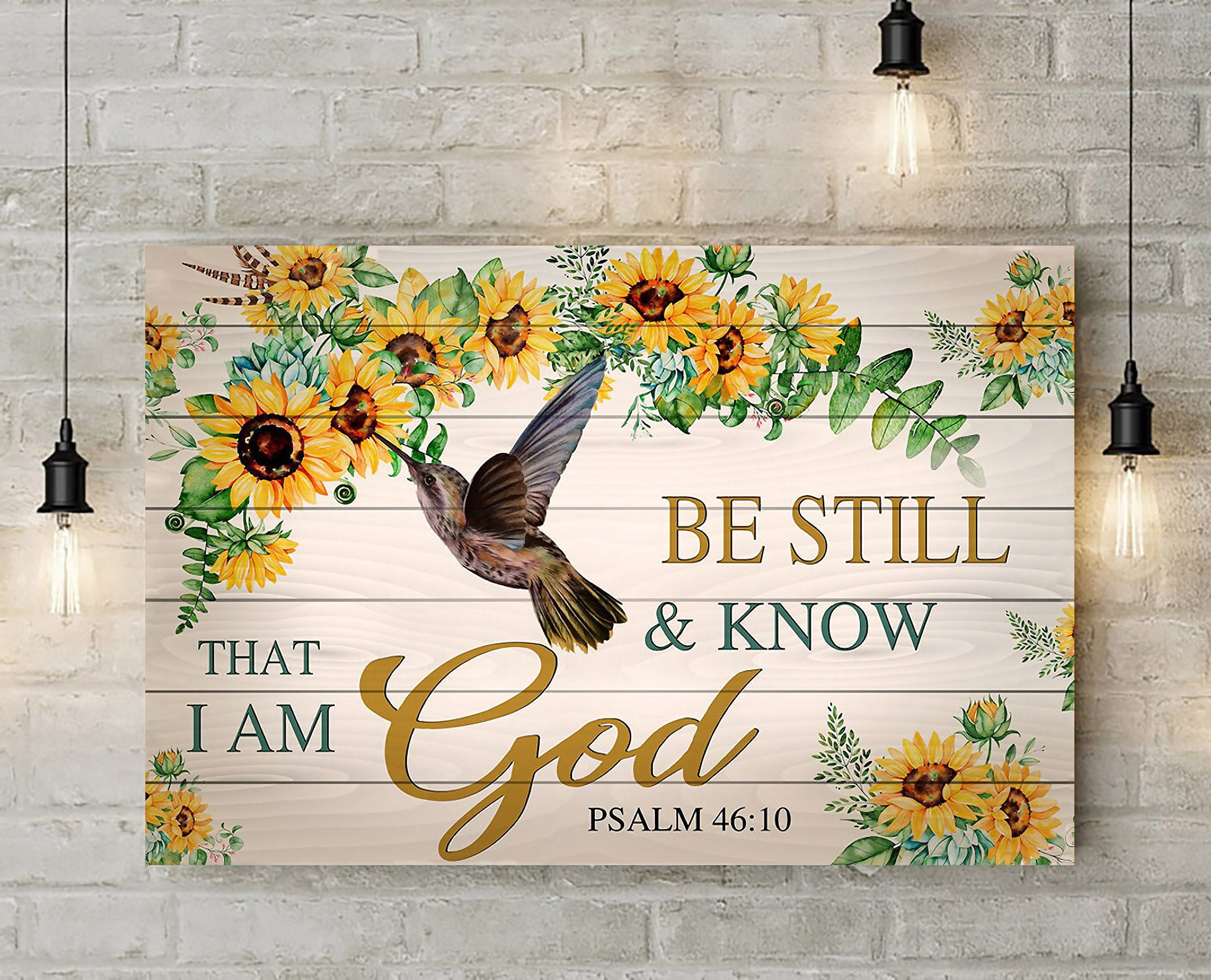 & Canvas – Be Still And Know That I Am God Jesus Canvas Print – Wall Art, Home Decor Canvas, Wall Art