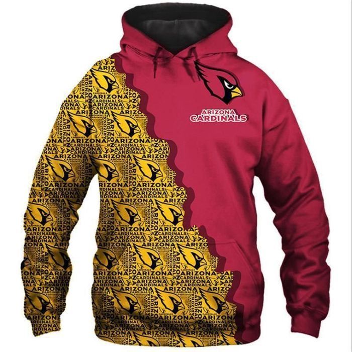 Arizona Cardinals 3D Hoodie Hooded Pullover Sweater Perfect Gift