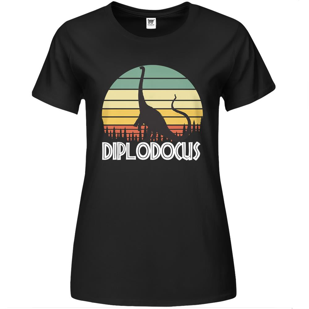 Vintage Diplodocus Premium Womens Tshirts