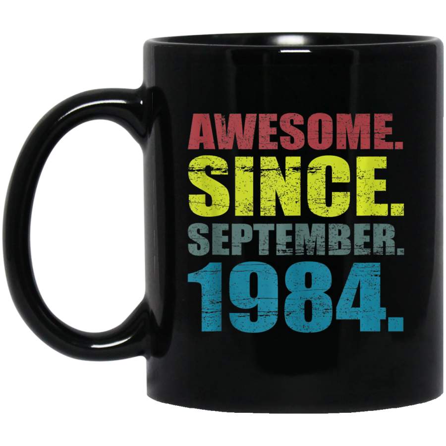 Awesome since September 1984 Vintage 35th Birthday Coffee Mug