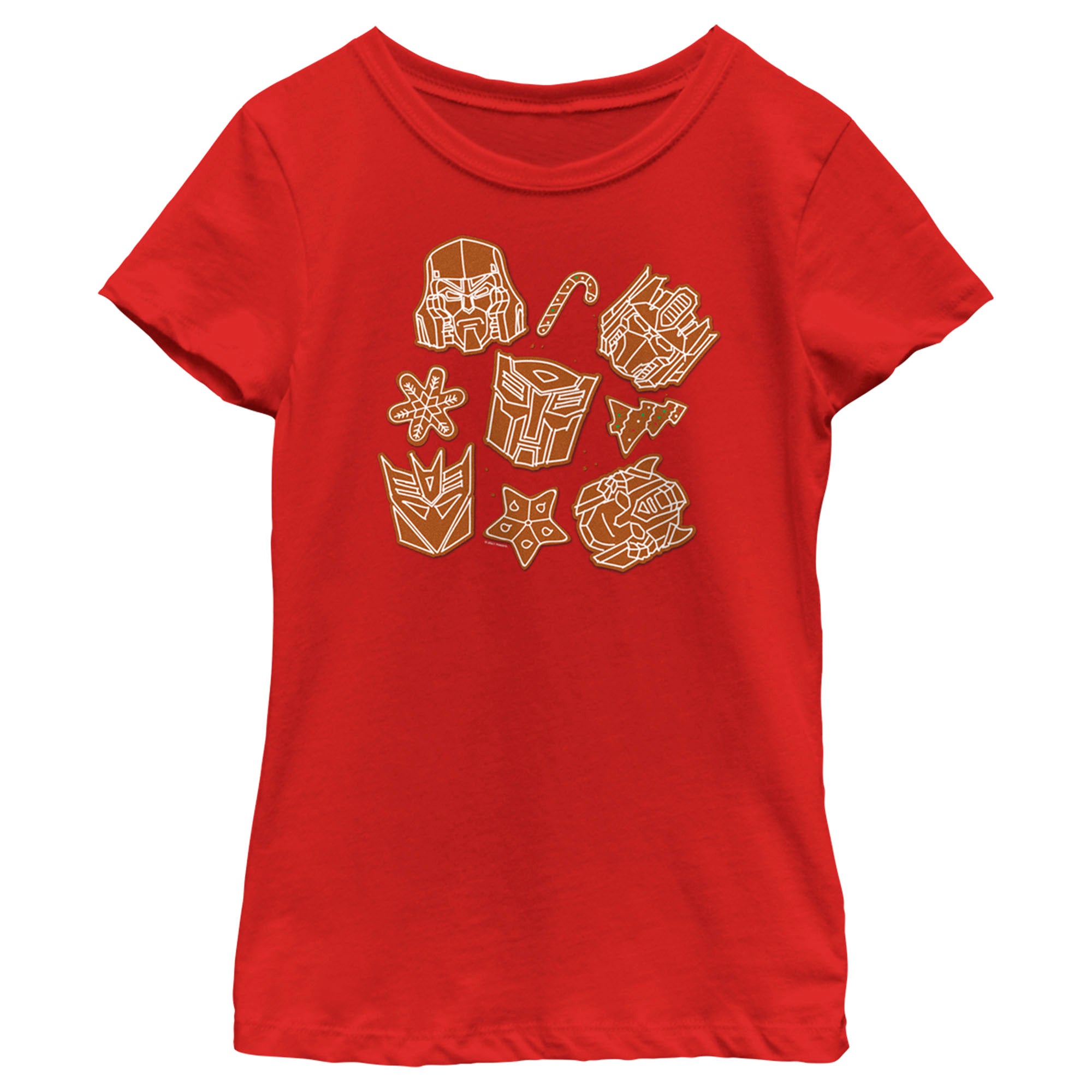 Transformers Girl’S Gingerbread Transformers  T-Shirt