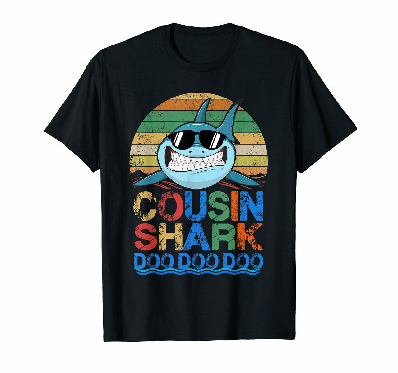 Cousin Shark T-Shirt Doo Doo Doo Tee News