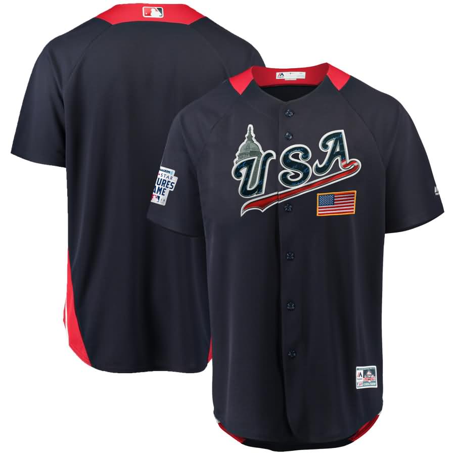 Usa Majestic 2018 MLB All-star Futures Game On-field Team Jersey – Navy