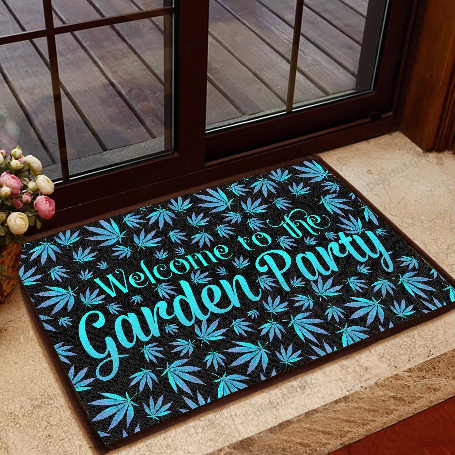 Welcome To The Garden Party All Over Printing Doormat