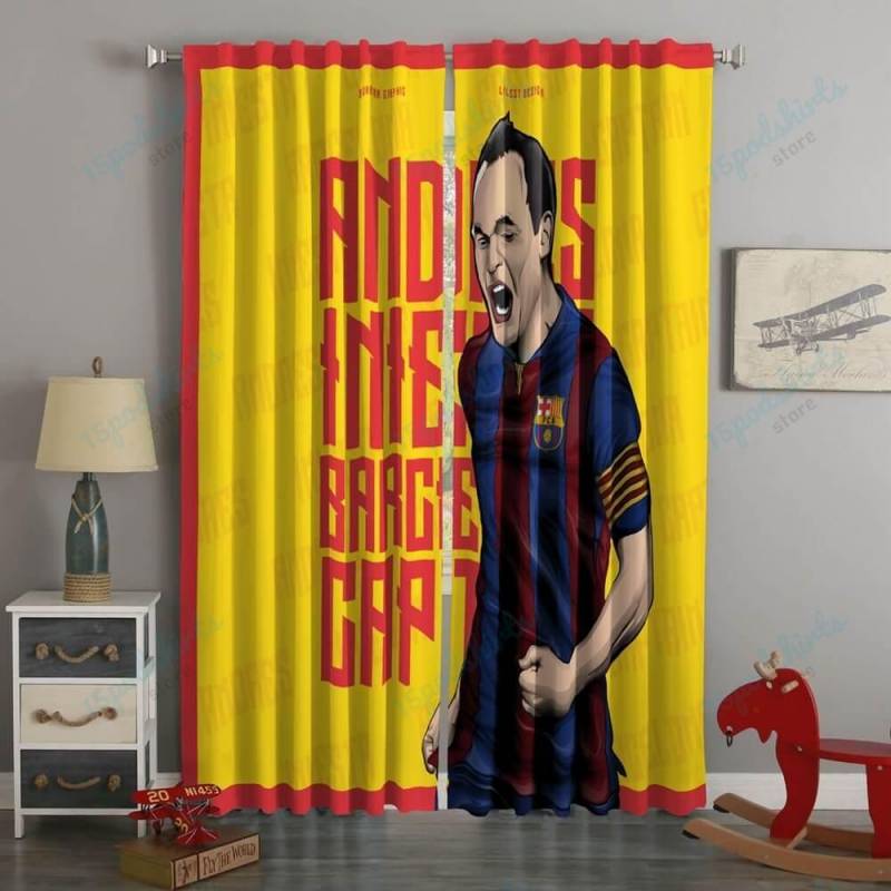 3D Printed Andrés Iniesta Style Custom Living Room Curtains