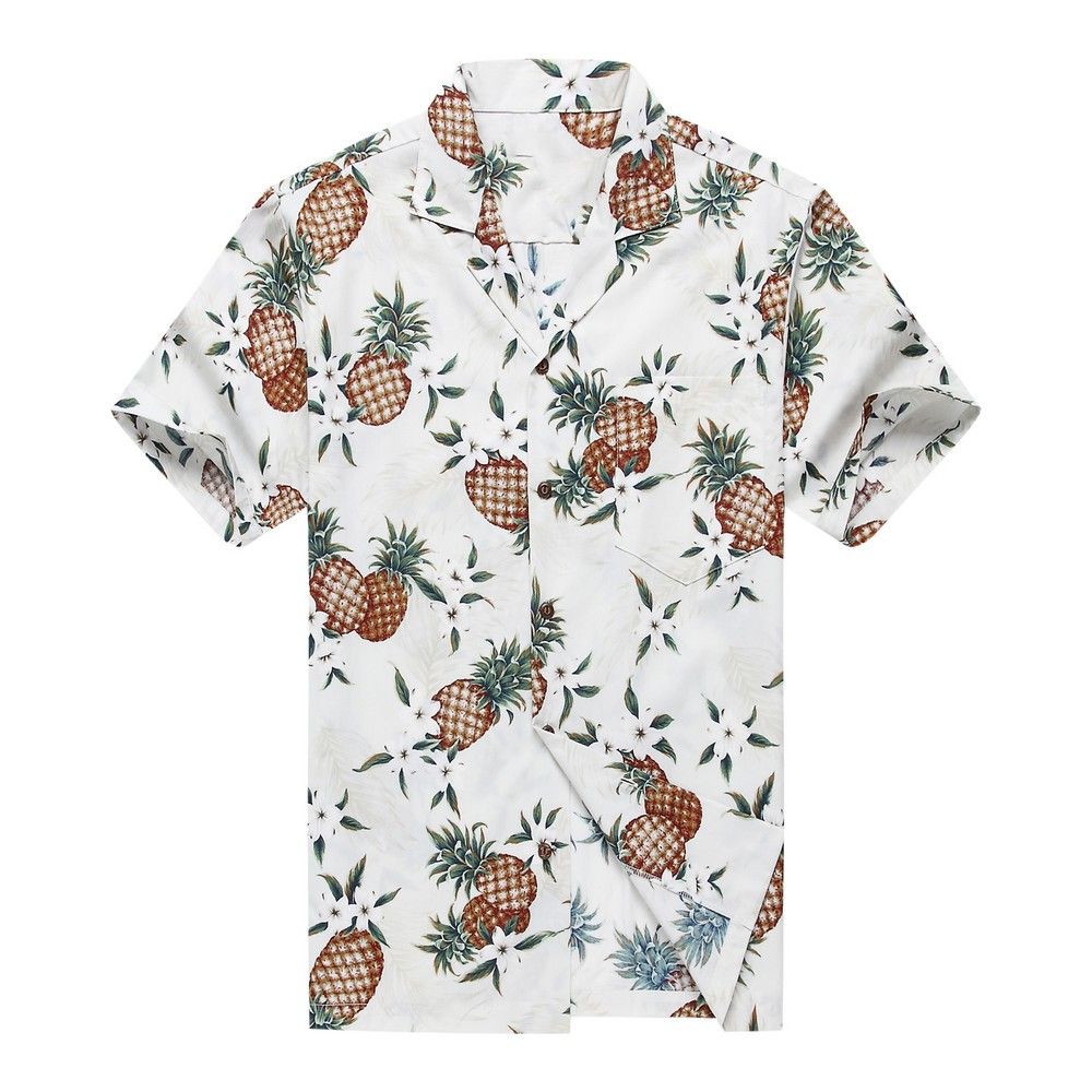 Pineapple White High Quality Hawaii Shirt Ha57272