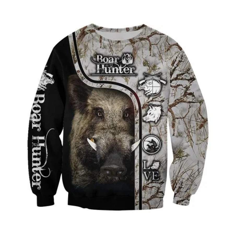 PL422 LOVE BOAR 3D ALL OVER PRINTED SHIRTS FOR MEN AND WOMEN