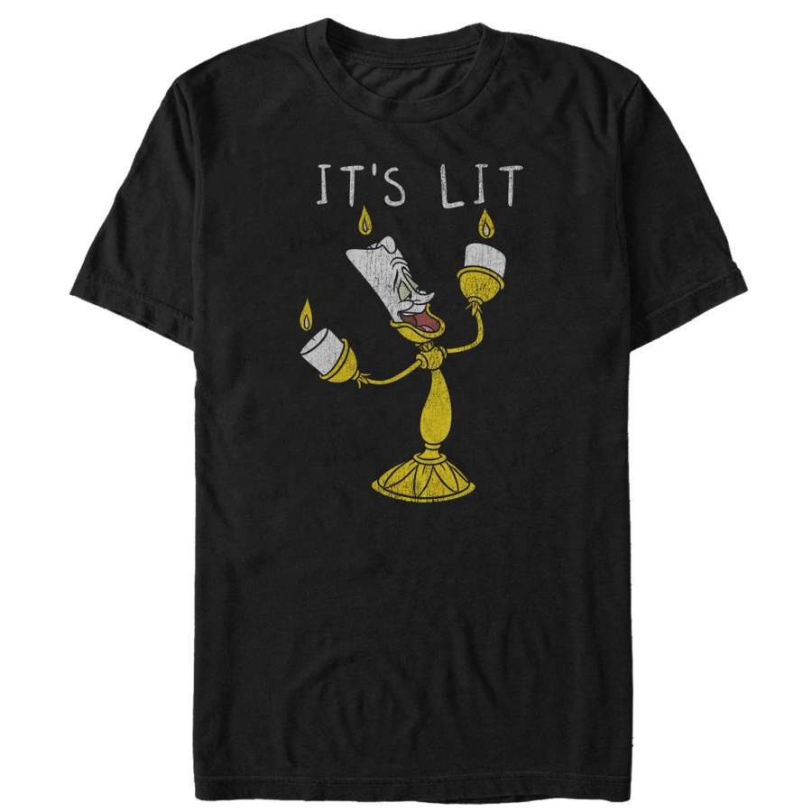 Beauty and the Beast Men’s Lumiere It’s Lit  T Shirt