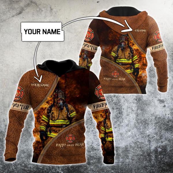 Customize Name Firefighter Hoodie For Men And Women Mh06022102