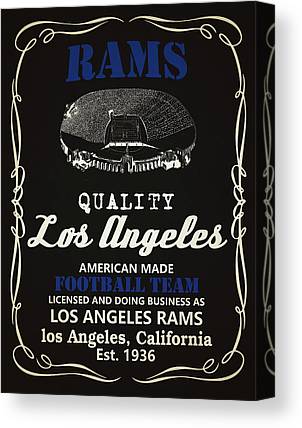 Los Angeles Rams Whiskey Joe Hamilton Canvas Print