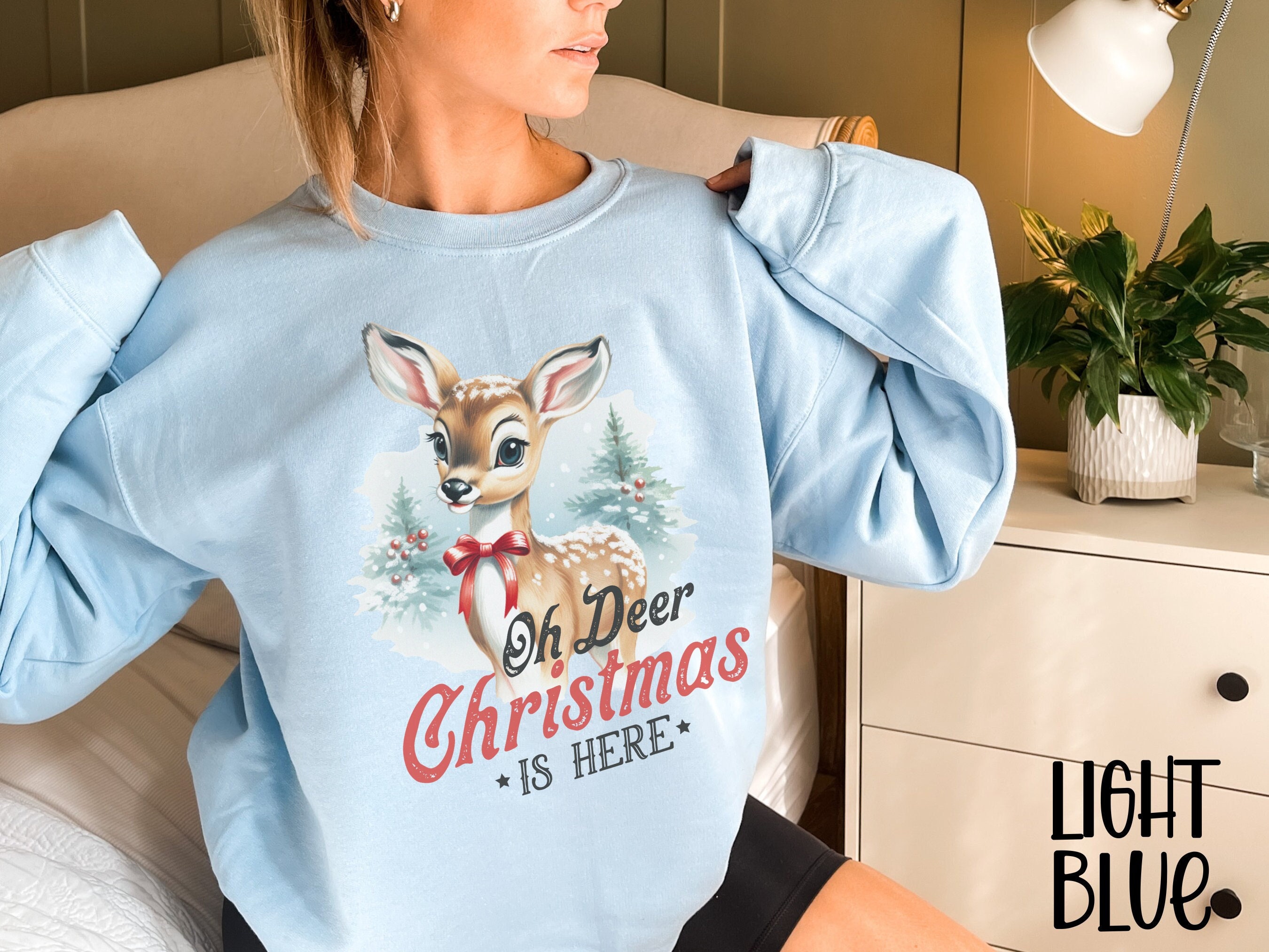 Rudolph Reindeer Christmas Sweatshirt, Vintage Christmas Sweater, Christmas gifts for women, Christmas shirt, Christmas sweatshirt for women