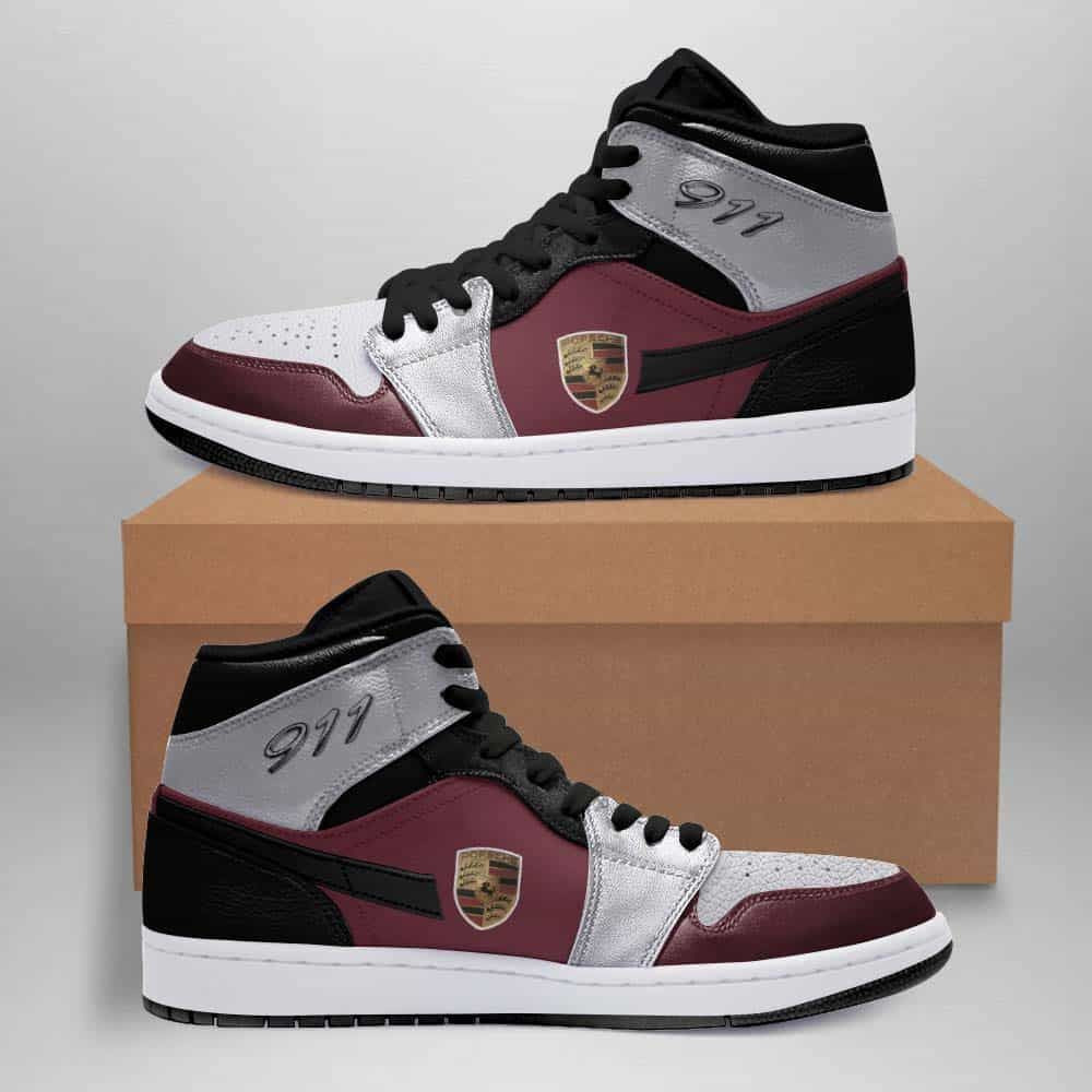 Porsche 911 Air Jordan 1 Sport Custom Sneakers