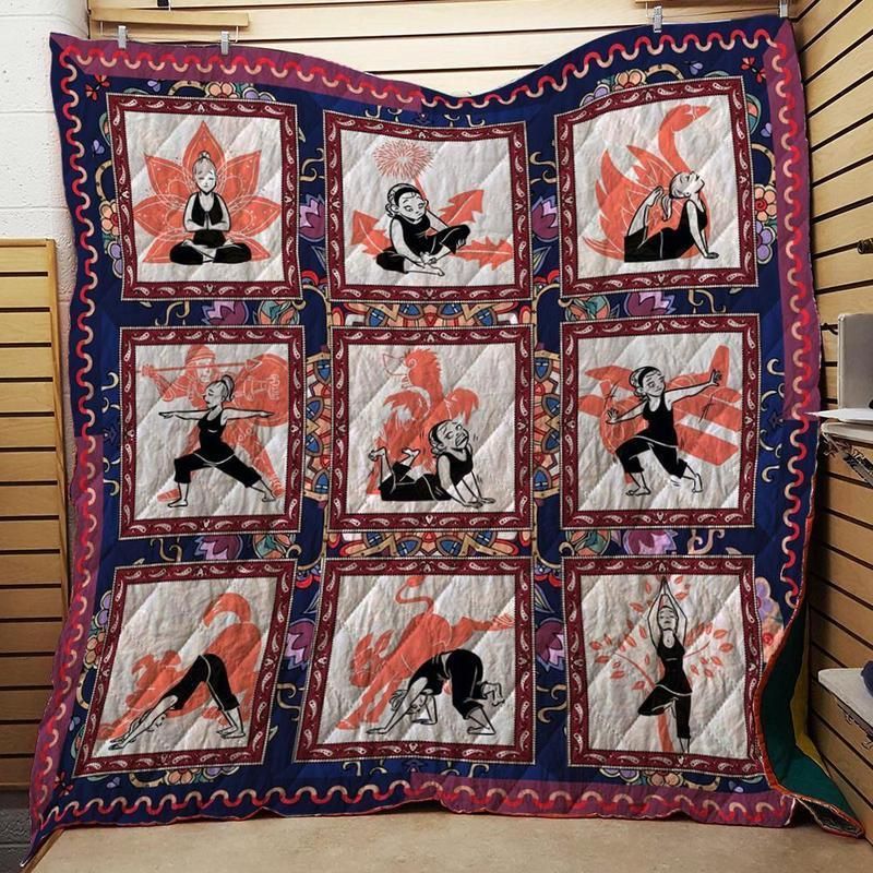 Girl yoga 3D Quilt Blanket HGM14