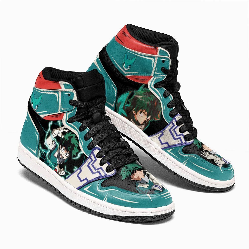 Deku Izuku Midoriya Sneakers My Hero Academia Anime Shoes