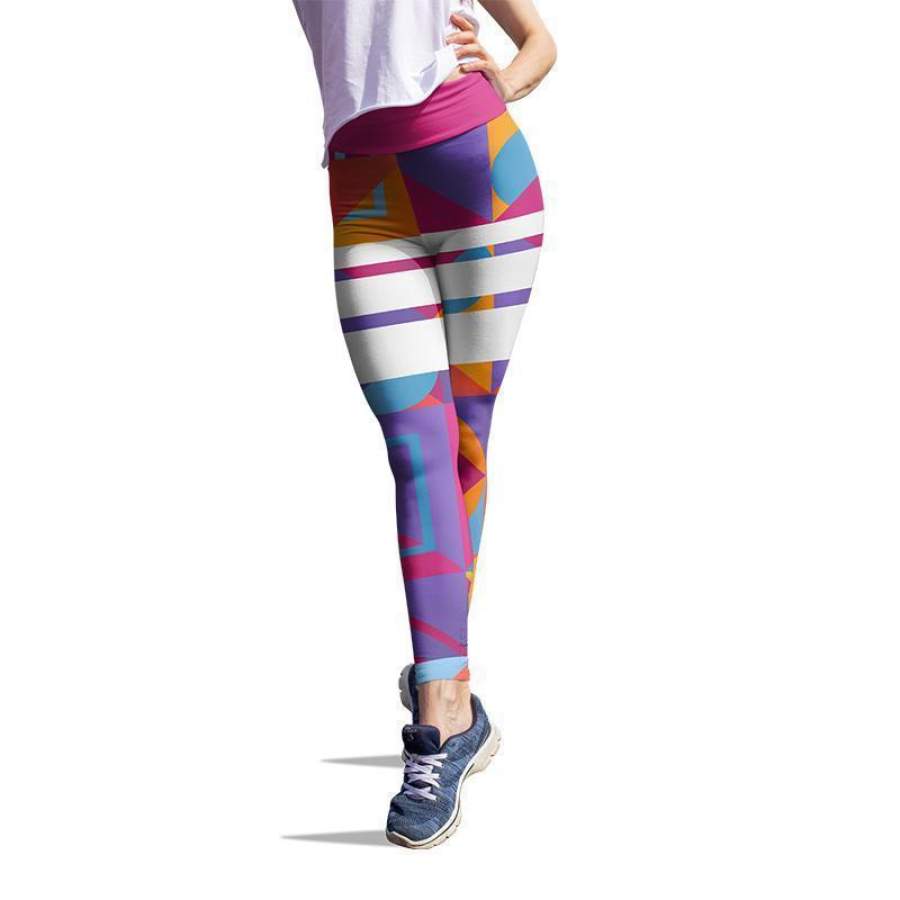 Geostrip Color Leggings – Jnc-products Store