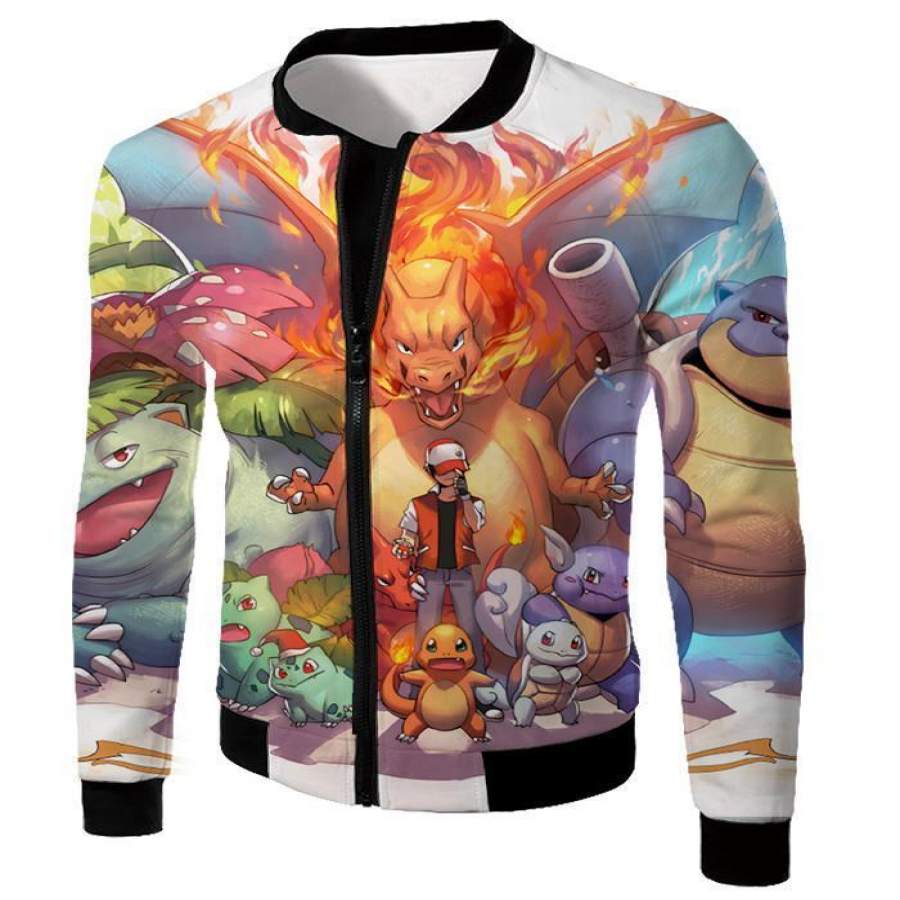 Pokemon Hoodie – Pokemon Ash Ketchum All Cool First Generation Awesome ...