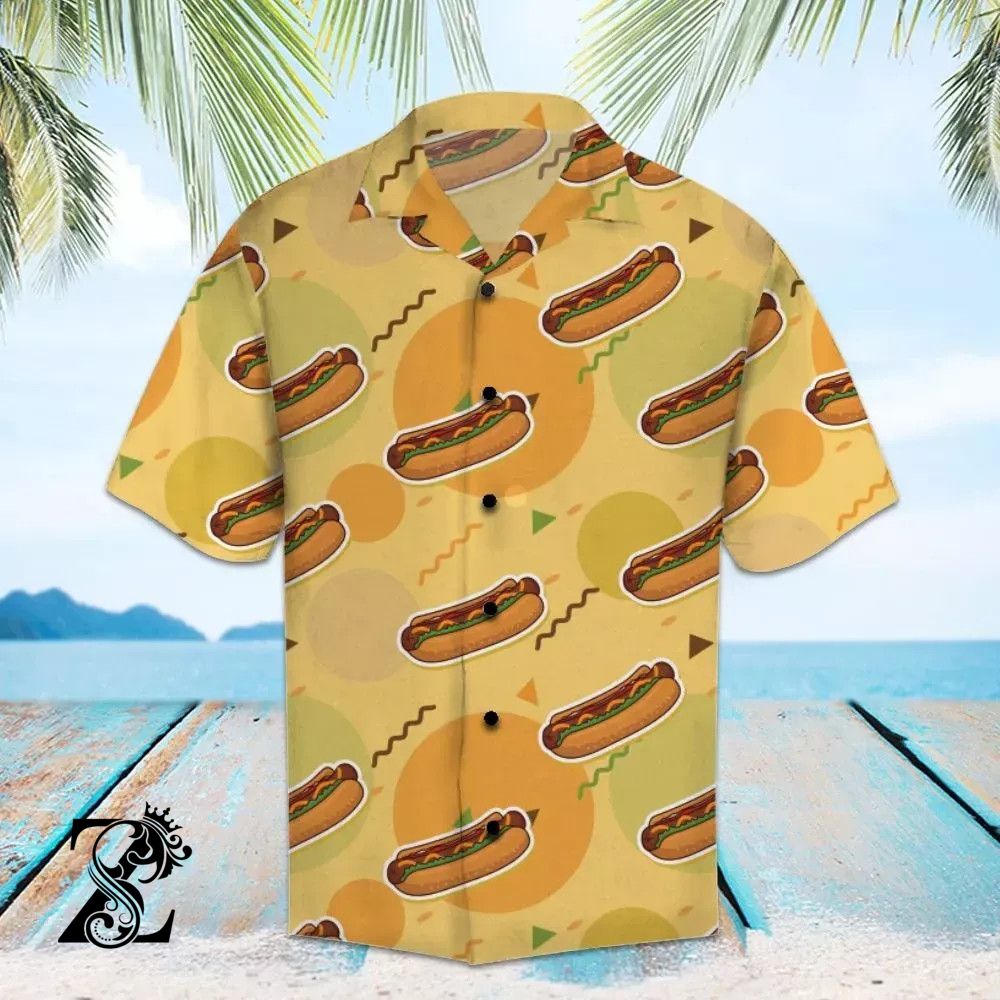 Amazing Hot Dog Colorful Hawaiian Shirt