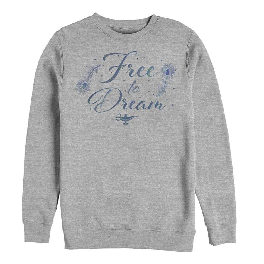 Aladdin Men’s Free to Dream Feather  Sweatshirt