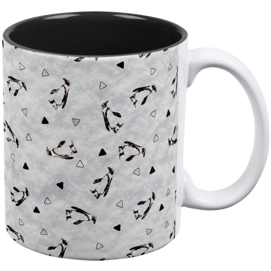 Retro Penguin Pattern All Over Coffee Mug