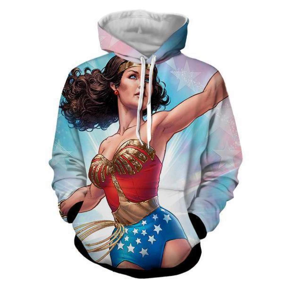 Wonder Women Comic 3D Hoodies – Wonder Women Clothing – Jacket