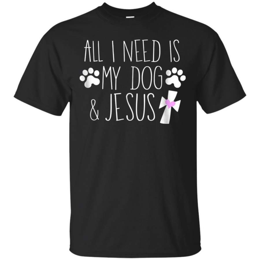 AGR Christian Dog Lover Shirt My Dog  Jesus Cute Mom Tee Gift Jaq T-shirt