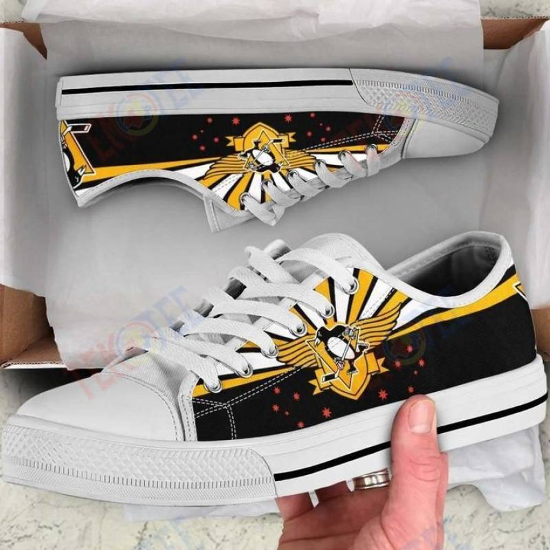 Mens Womens Pittsburgh Penguins Nhl3 Low Top Shoes Custom Print Footwear Converse Sneakers TMT926