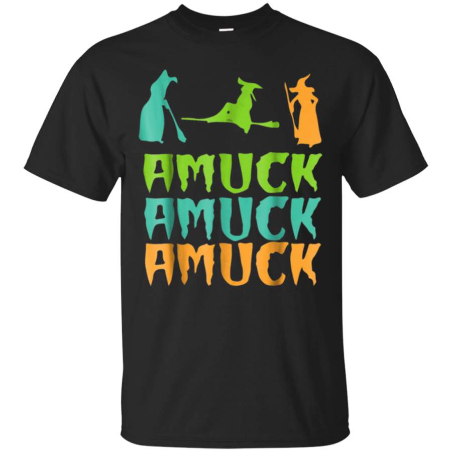 AGR Amuck Witches T-shirt Magical Hat Bats Broomstick