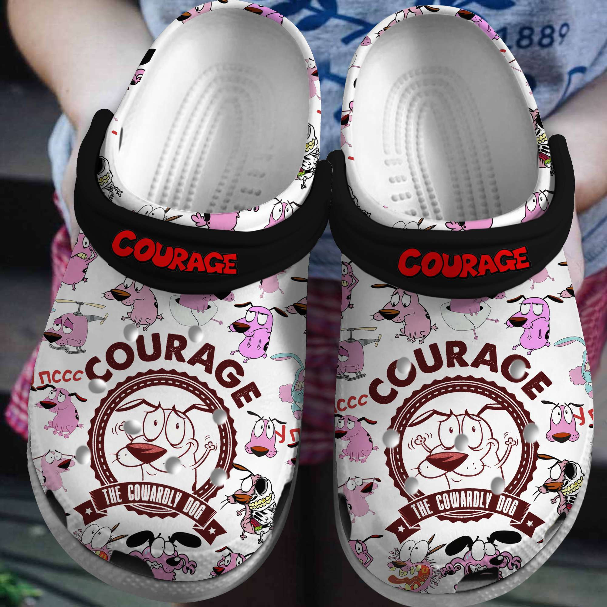 Courage The Cowardly Dog Tv Series Crocss Clogs For Men Women And Kid Ttp2405294753