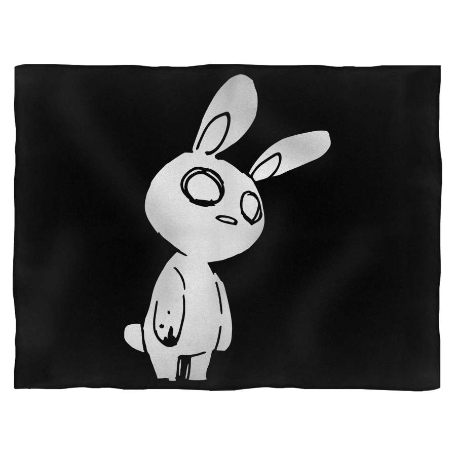 Zombie Rabbit Bunny Gothic Halloween Blanket