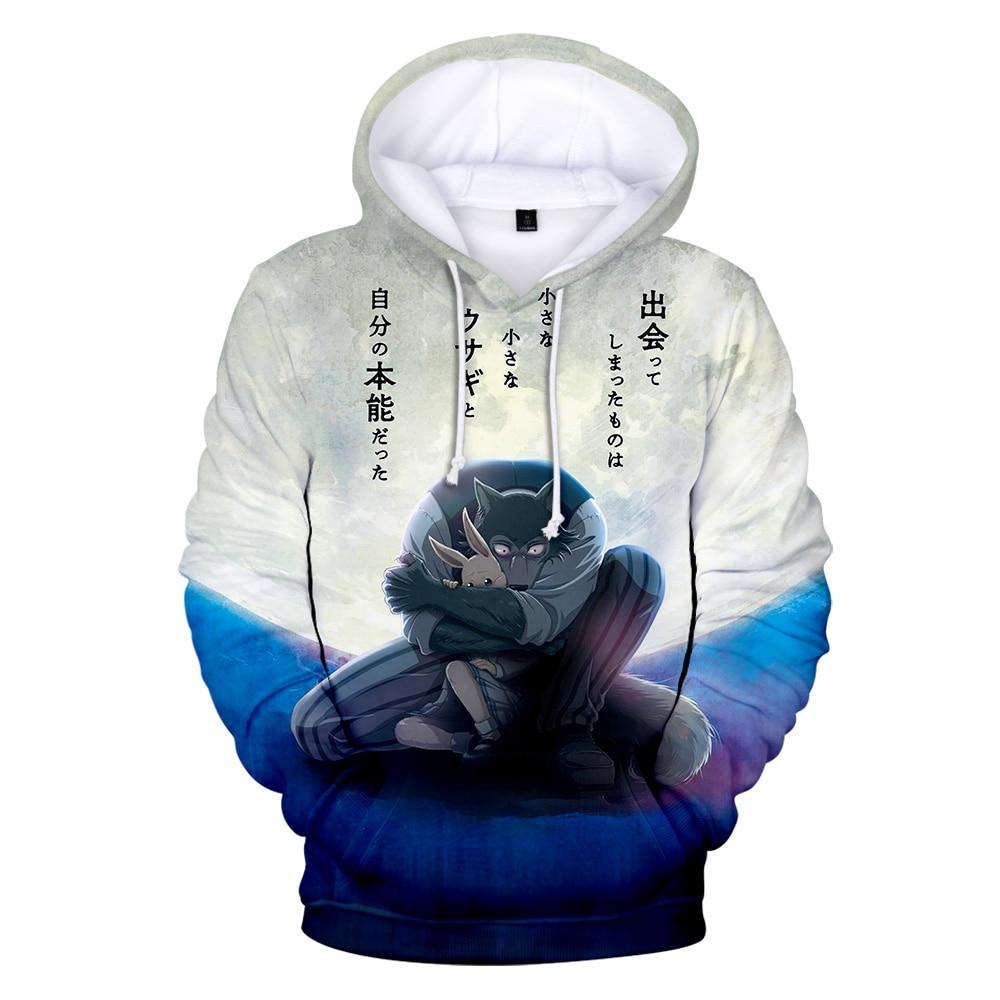 3D Anime BEASTARS Hoodies The Wolf elements Hip Hop Hoodie