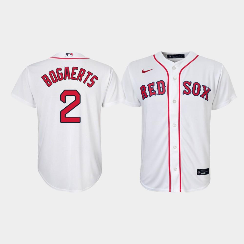 Youth Boston Red Sox Xander Bogaerts 2 White Home Jersey