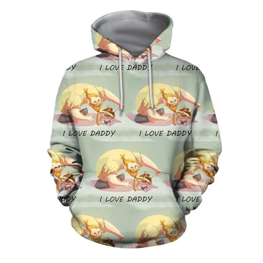 3D All Over Print Son Dad Hero Hoodie