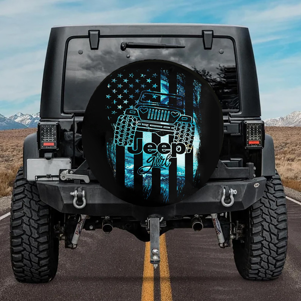 Je*P Girl Blue Spare Tire Cover #Kv