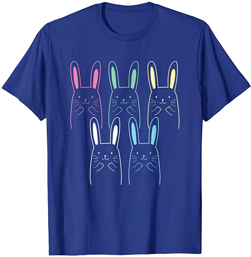 Cute Easter Bunny Easter Egg Hunting T-Shirt