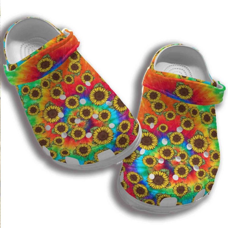 Sunflower Colorful Be Yourself Gift For Lover Rubber clog Shoes Comfy Footwear