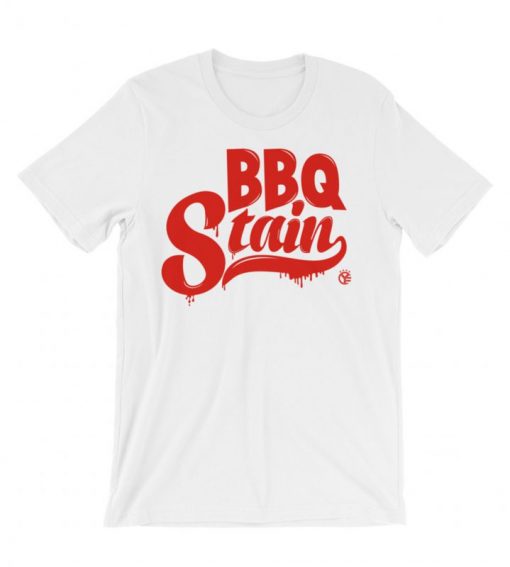 BBQ Stain On A White RS T shirt