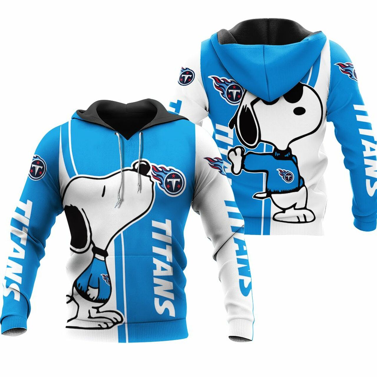 Tennessee Titans Snoopy Lover 3D Printed 3D Hoodie Sweater Tshirt Model 6783