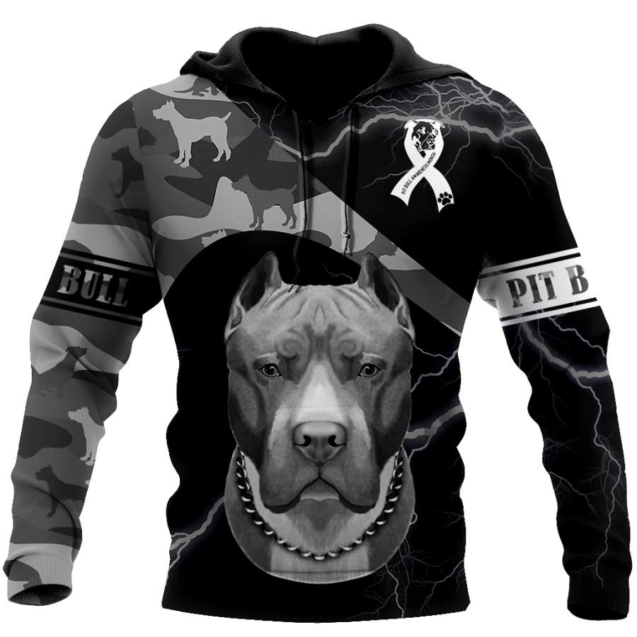 Save A Pit Bull Euthanize A Dog Fighter 3D All Over Print Hoodie DD09212001