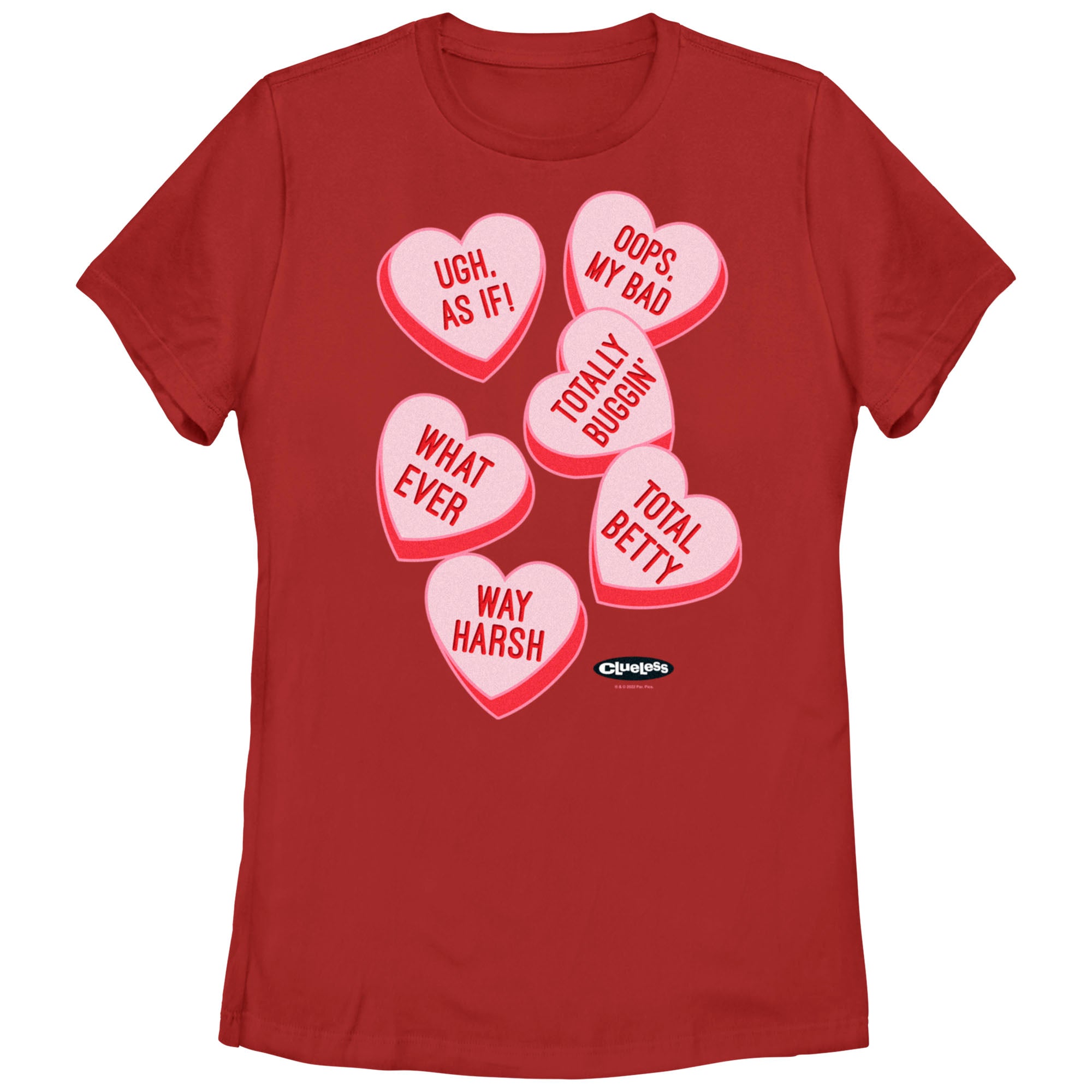 Women’S Clueless Candy Hearts T-Shirt