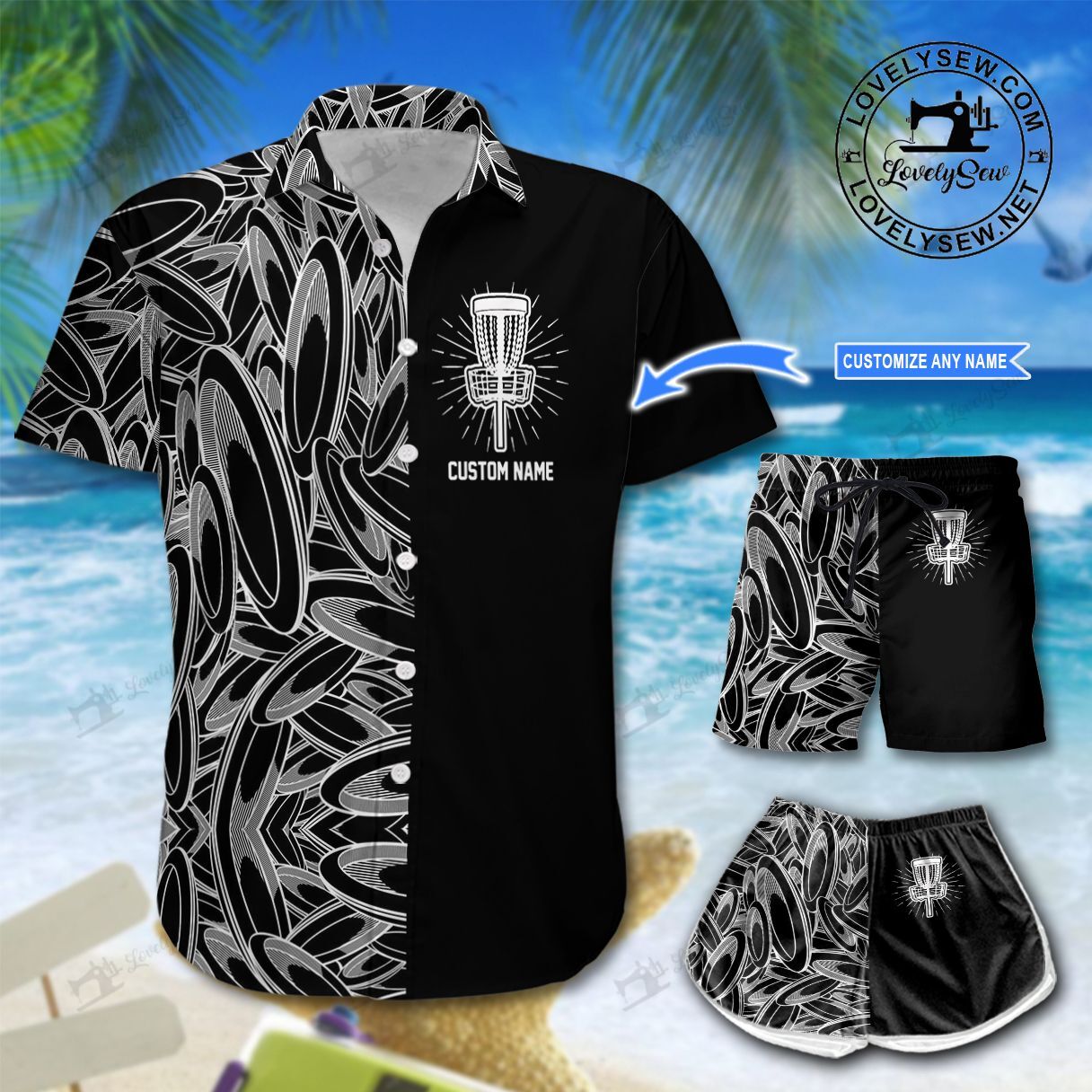 Disc Golf Personalized Hawaiian Shirt Shorts Ha73425