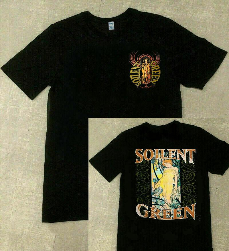 New Vintage Soilent Green Sewn Mouth Secrets Heavy Cotton T-Shirt Gildan Reprint
