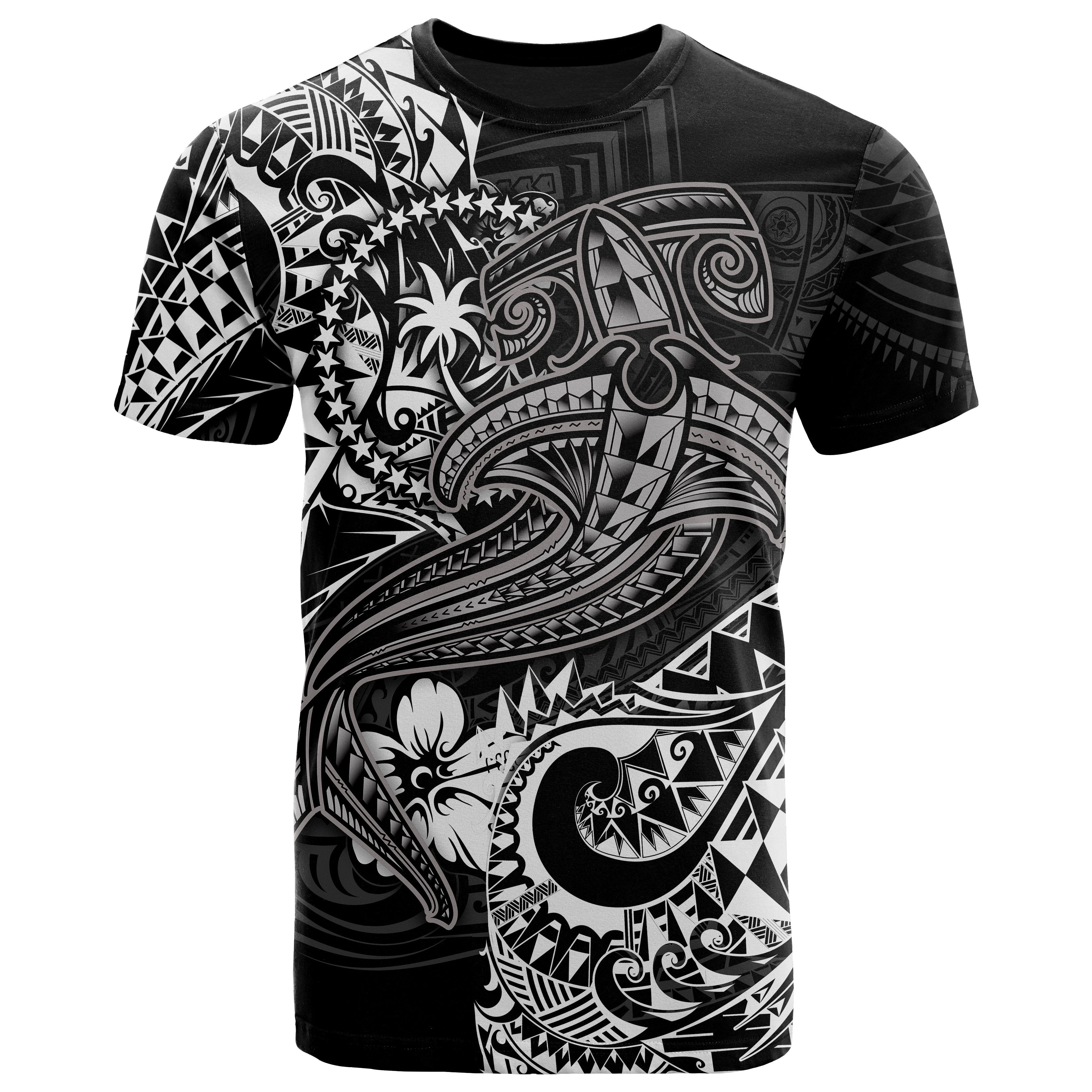 Chuuk T-Shirt  – White Shark Polynesian Tattoo