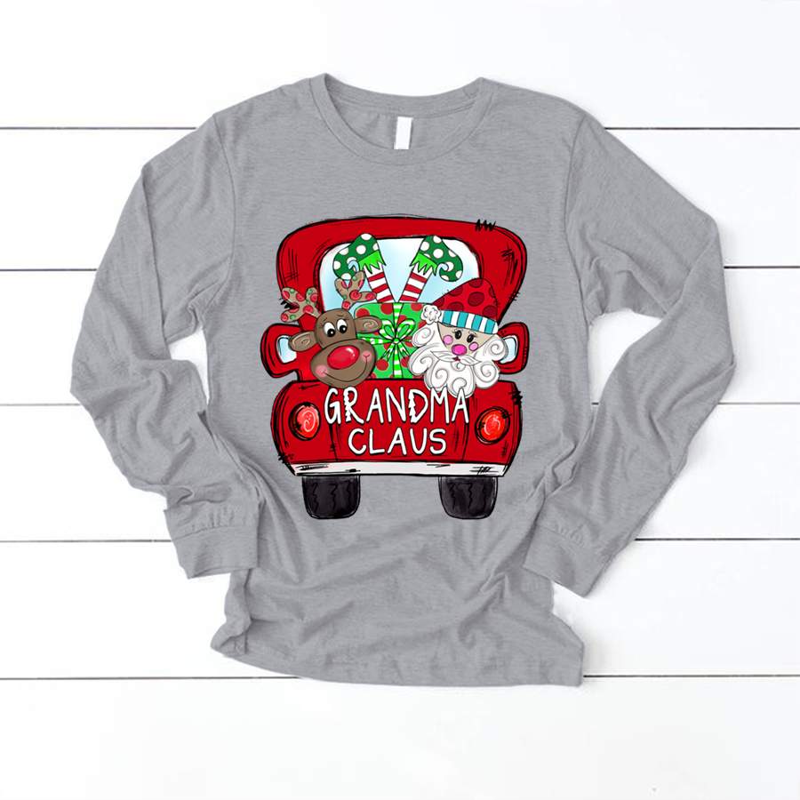 Personalized Grandma Claus Christmas Shirt