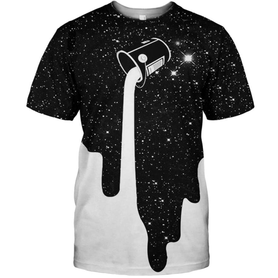 3D All Over Print Dreeping Space Shirt