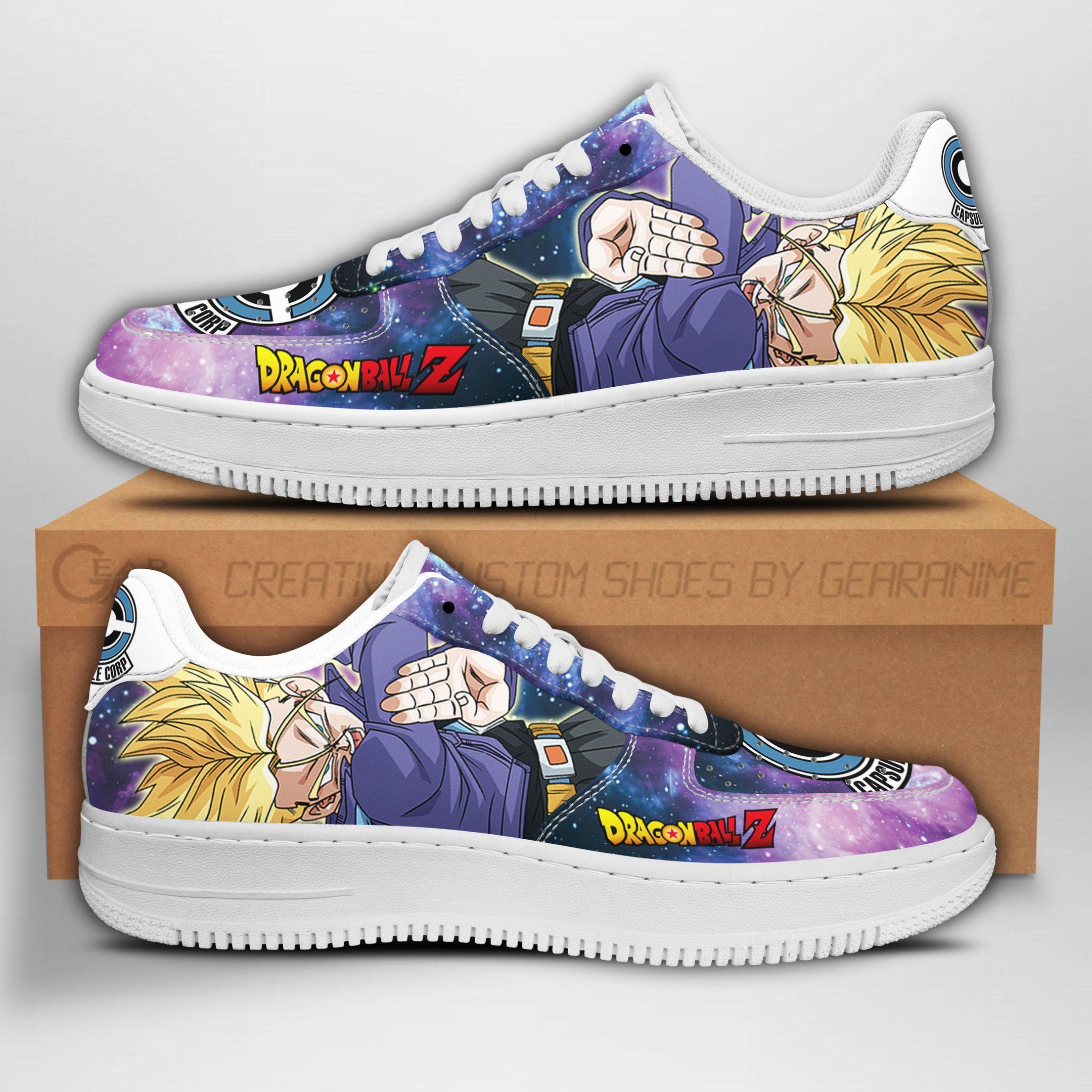 Trunks Dragon Ball Z Air Force Shoes Sneakers Custom Anime V28