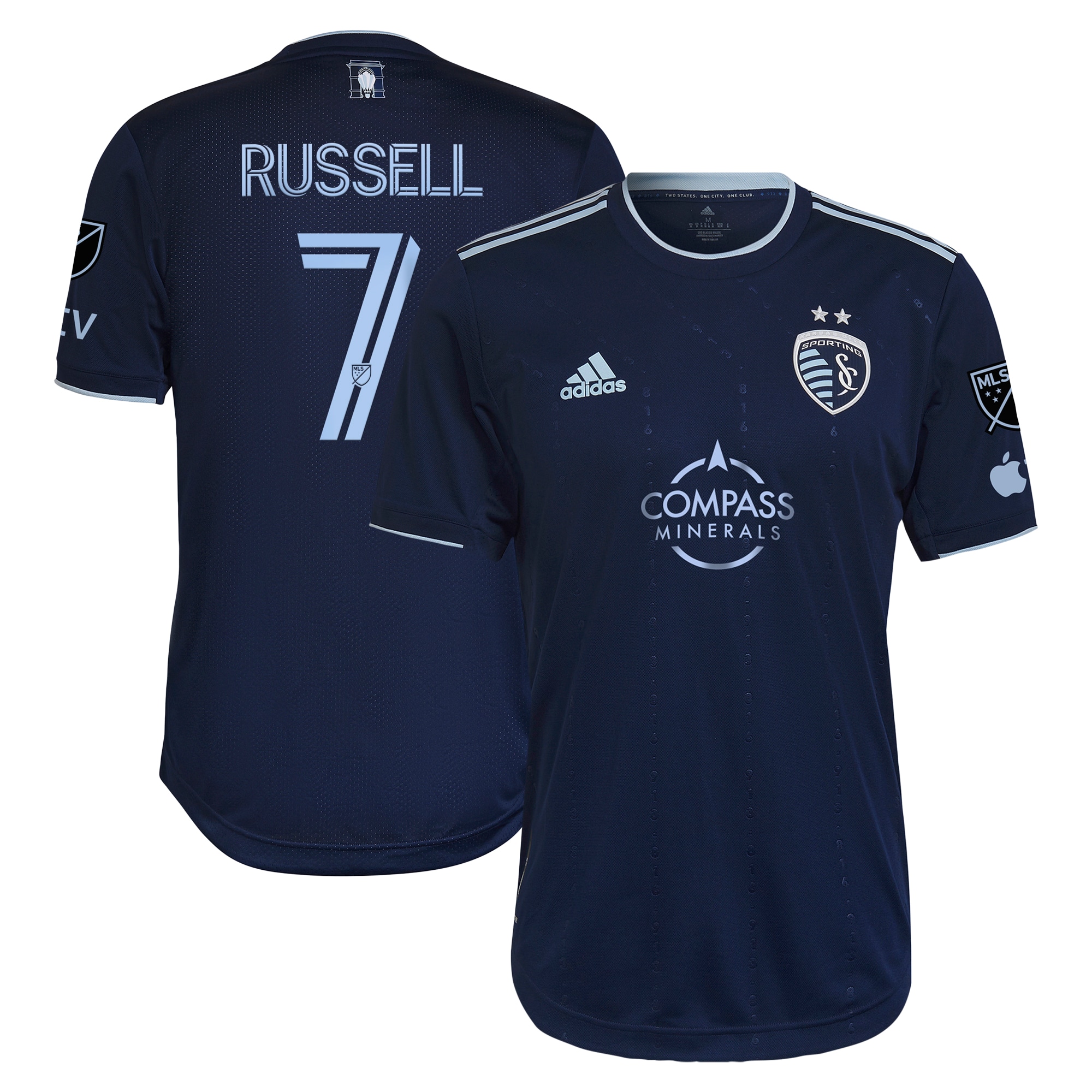 Johnny Russell Sporting Kansas City 2023 State Line 3.0 Authentic Player Jersey – Blue